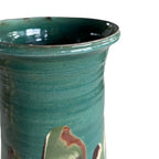 Cottage Crafted Vase: Marbleized Blue