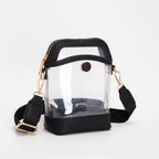 Game Day Stadium Button Style Clear Bags: Gold