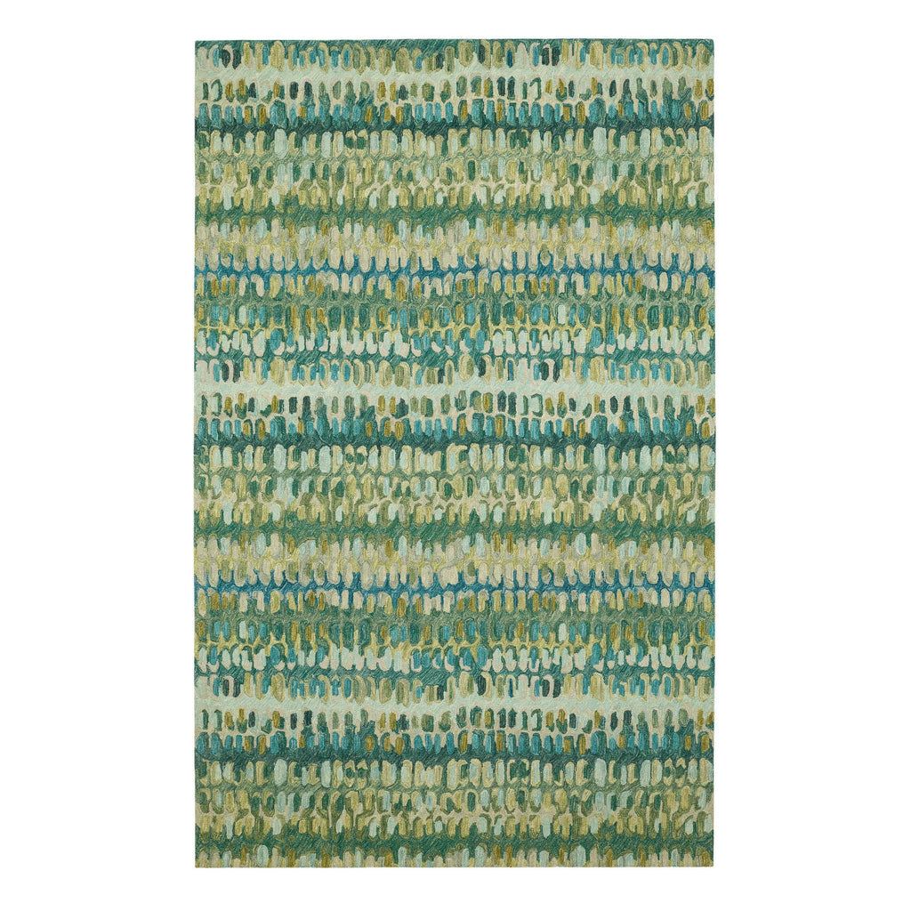 Paint Chip Hand Micro Hooked Wool Rug | Moss: 2' x 3'