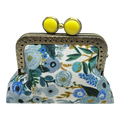 Kiki & Syds Mini Clutch Coin Purse - Blue Skies : Lemon
