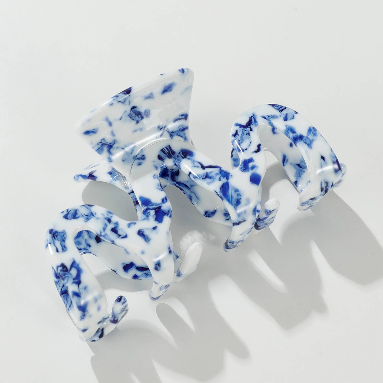 Coastal Blue Large - Assorted Claw Clips: Assorted