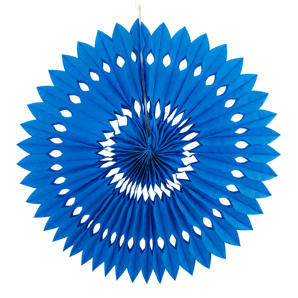 PLFN04 - Blue and White Party Fan Set