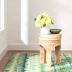 Paint Chip Hand Micro Hooked Wool Rug | Moss: 2' x 3'