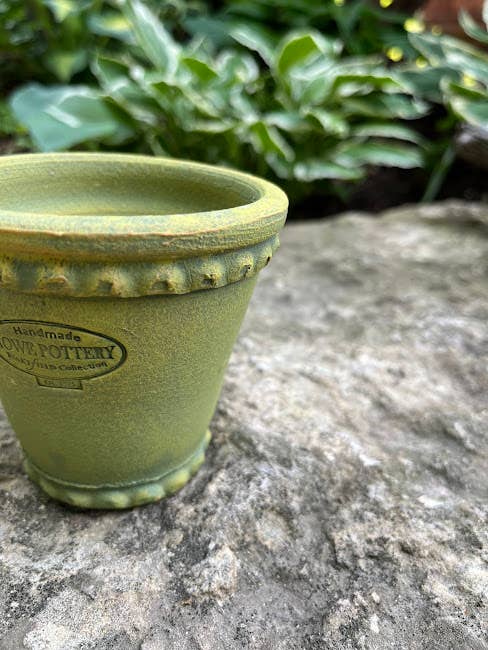 Long Tom Garden Pot White 6"