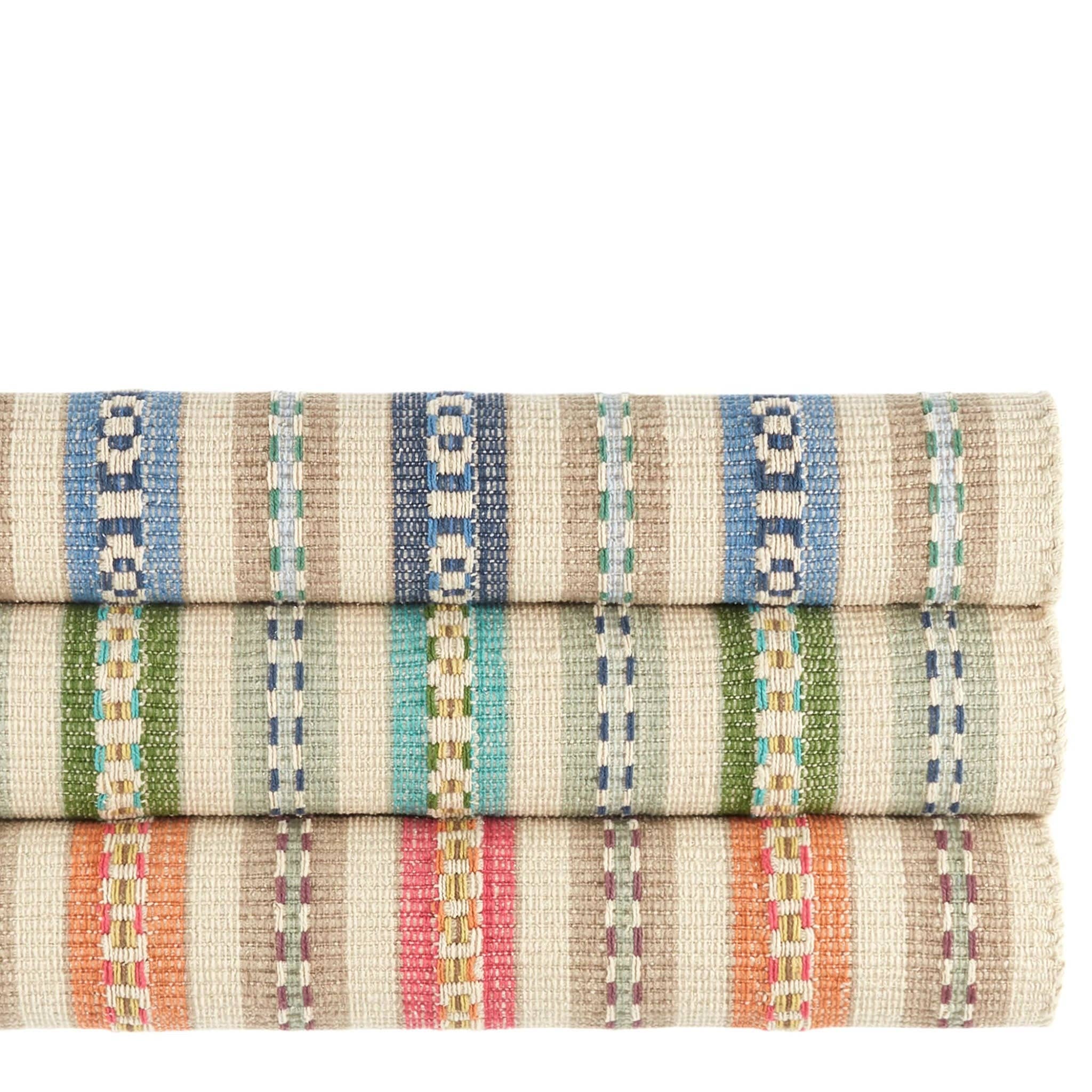 Long Slade Handwoven Cotton Rug | Indigo: 2' x 3'