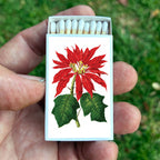 Matches • Poinsettia Flowers • Home Decor for Candles