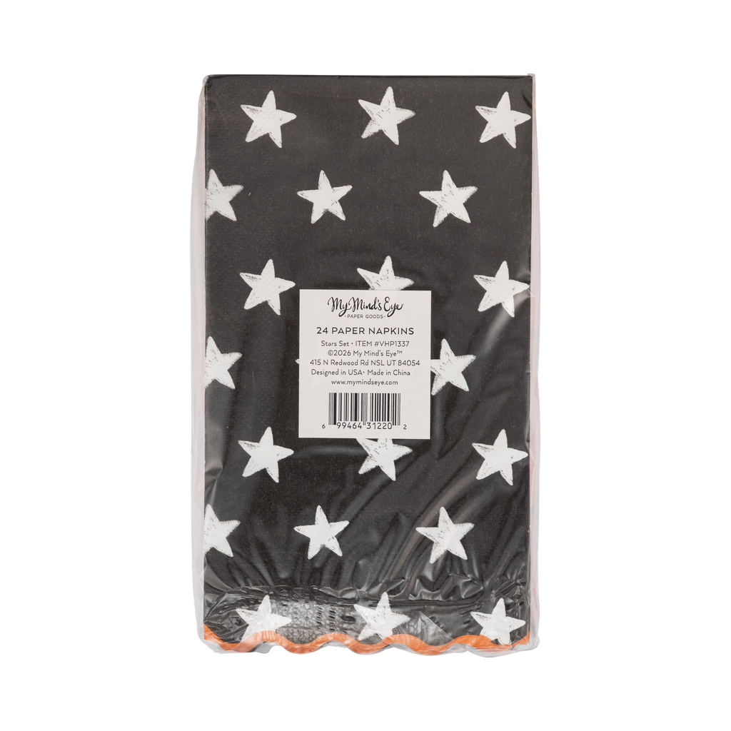 VHP1337 - Vintage Halloween Stars Dinner Napkin Set