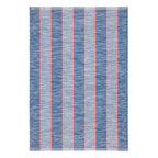 Hillsgrove Stripe Handwoven Cotton Rug | Denim: 2' x 3'