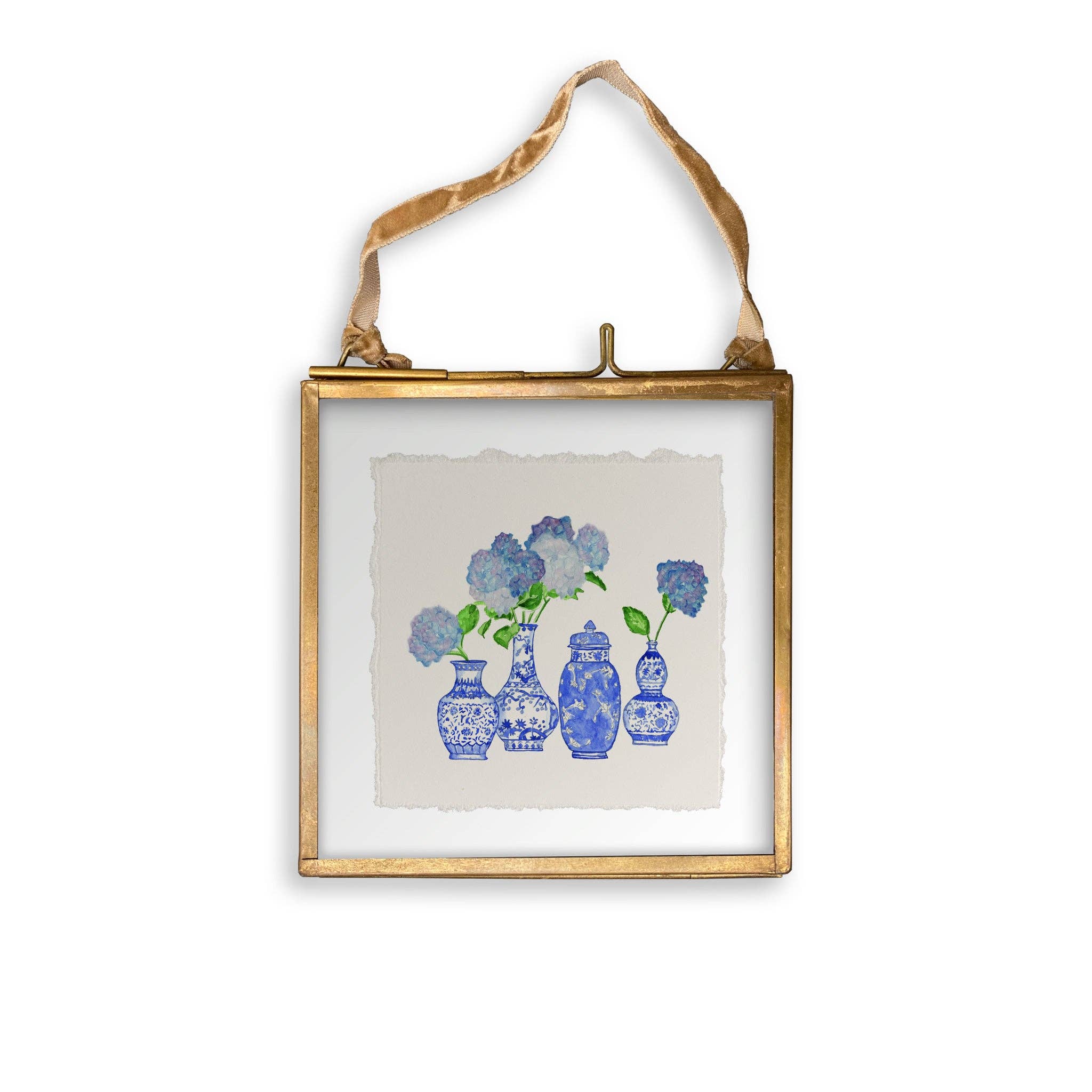 Hydrangea Vase Grouping: Dishtowel