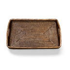 Large Rectangular Morning Tray  -  20.5x13.5x3.5'H: Brown
