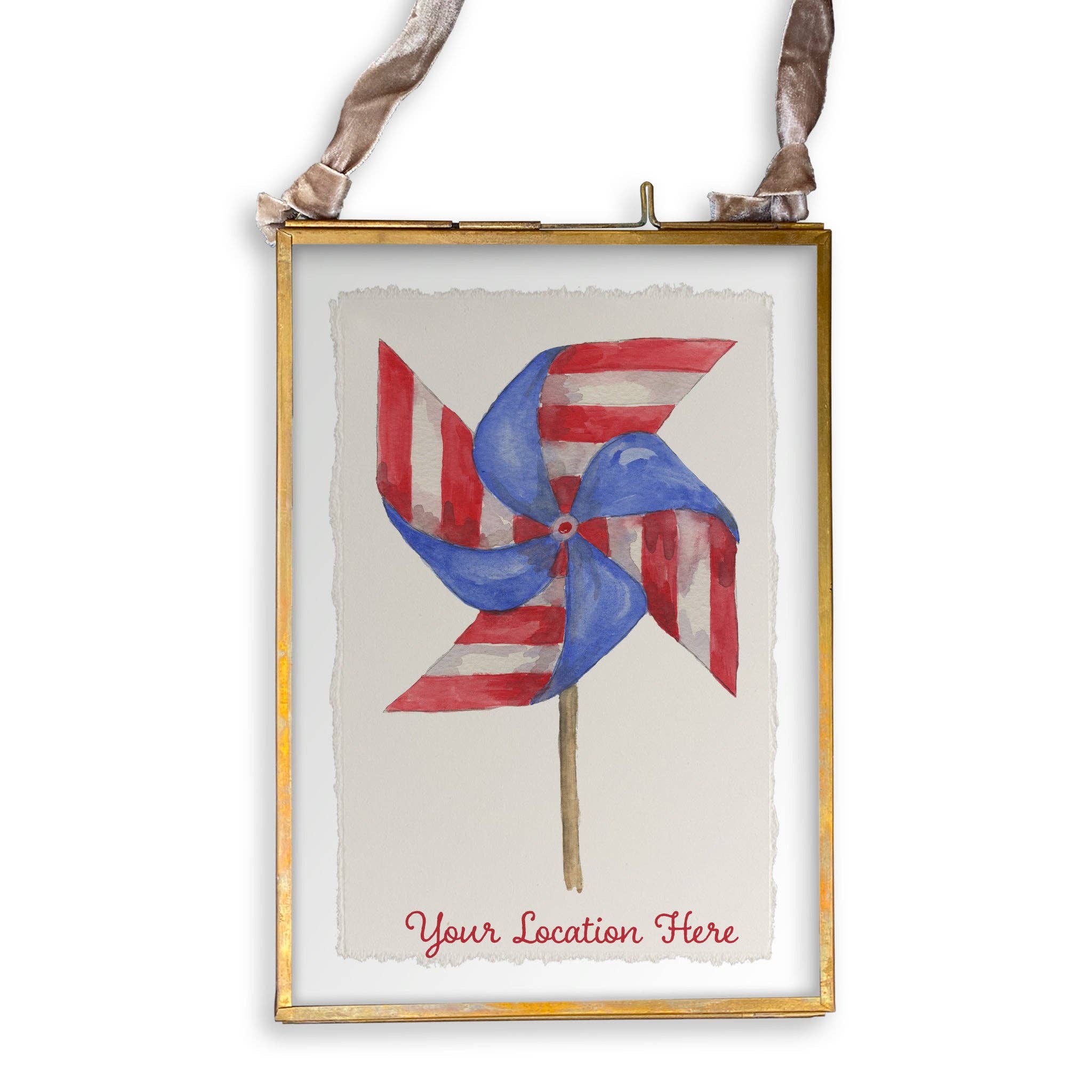 Pinwheel with Location: Dishtowel