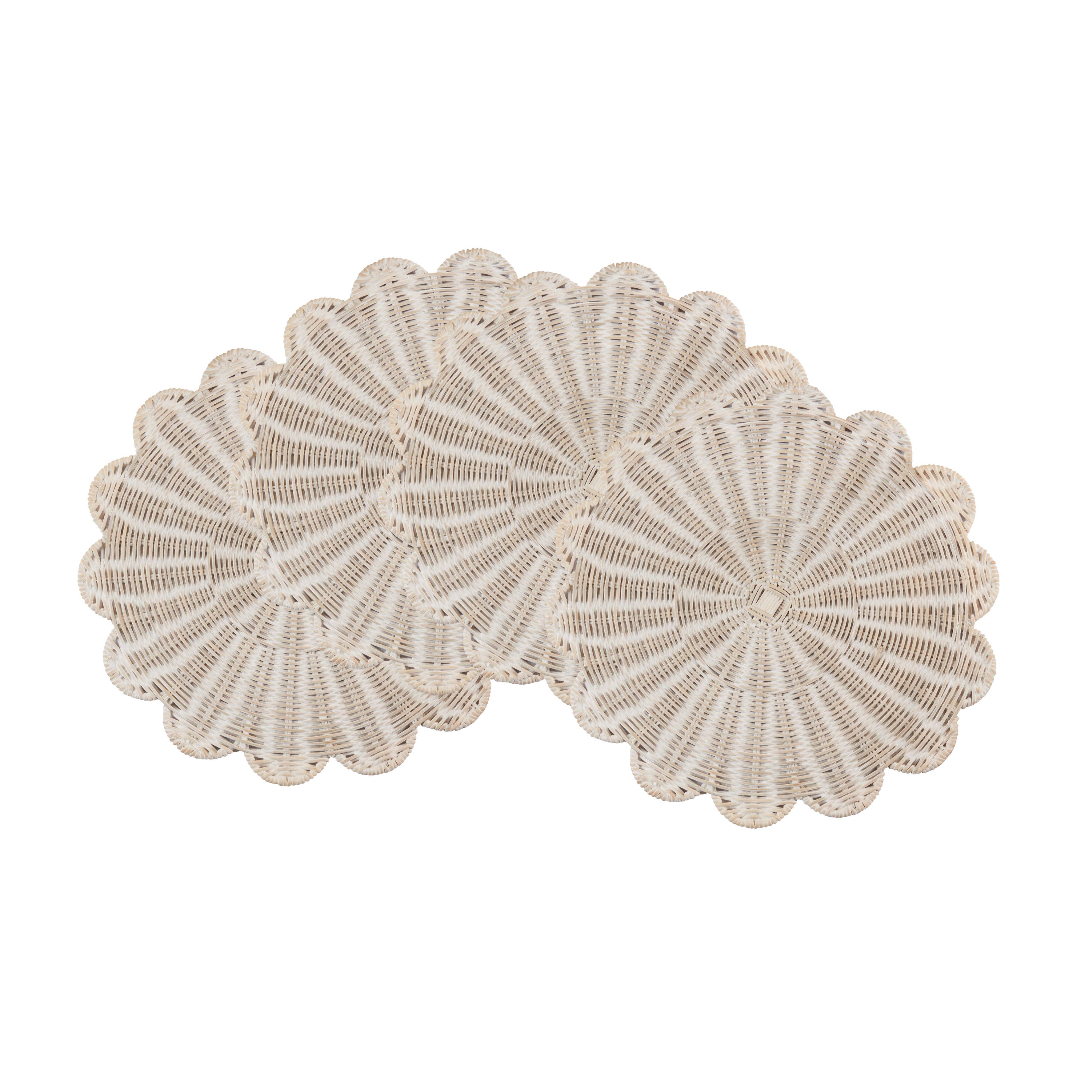 Rattan Charger Placemats: Natural / 15"