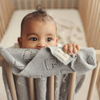 Baby Blanket - Heart: Baby Blue