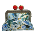 Kiki & Syds Mini Clutch Coin Purse - Blue Skies : Lemon
