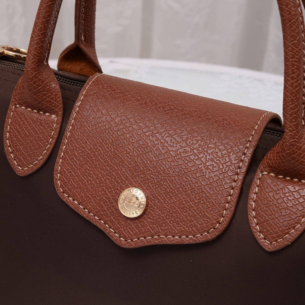 HM782 Britney Nylon Double Handle Crossbody Bag: Ivory