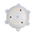 Decorative Planter - White Ceramic Tapered Bubble, 8 in.