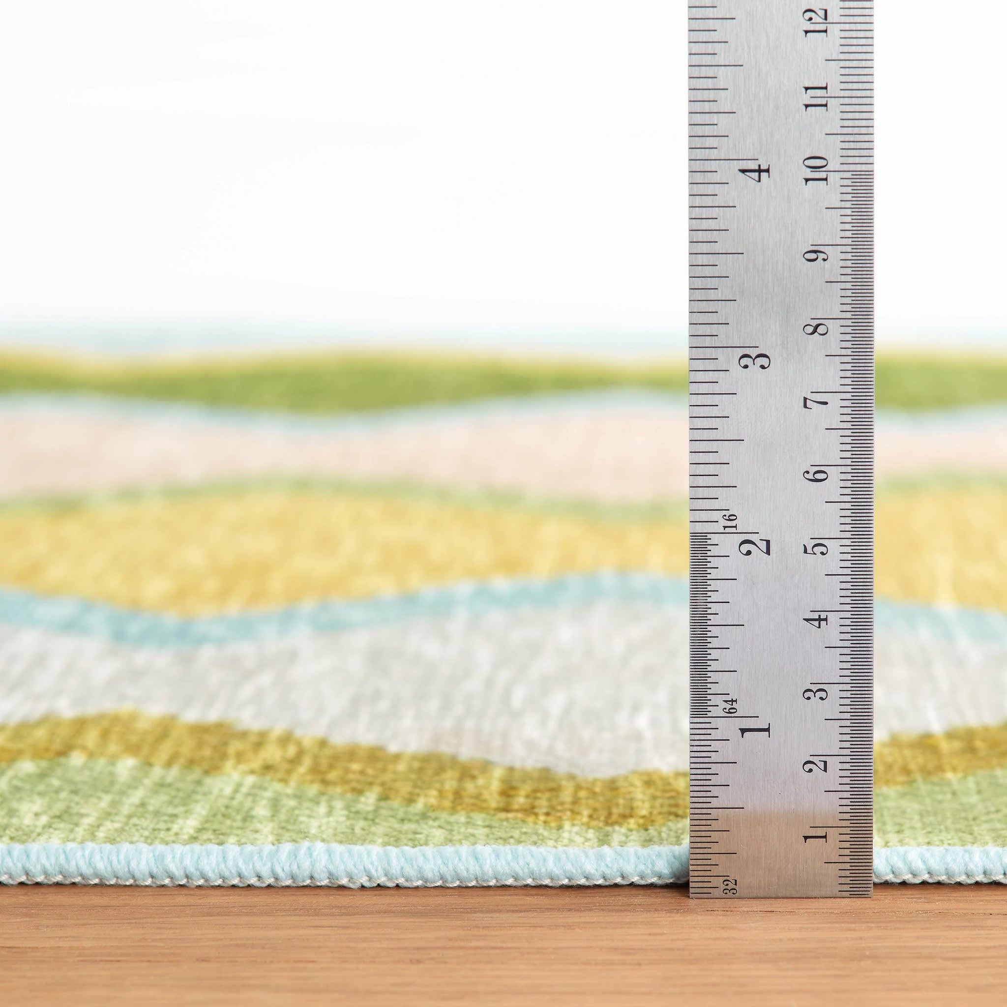 Safety Net Machine Washable Rug | Green: 2' x 3'
