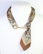 Lana Horsebit Scarf Necklace Brown: Default