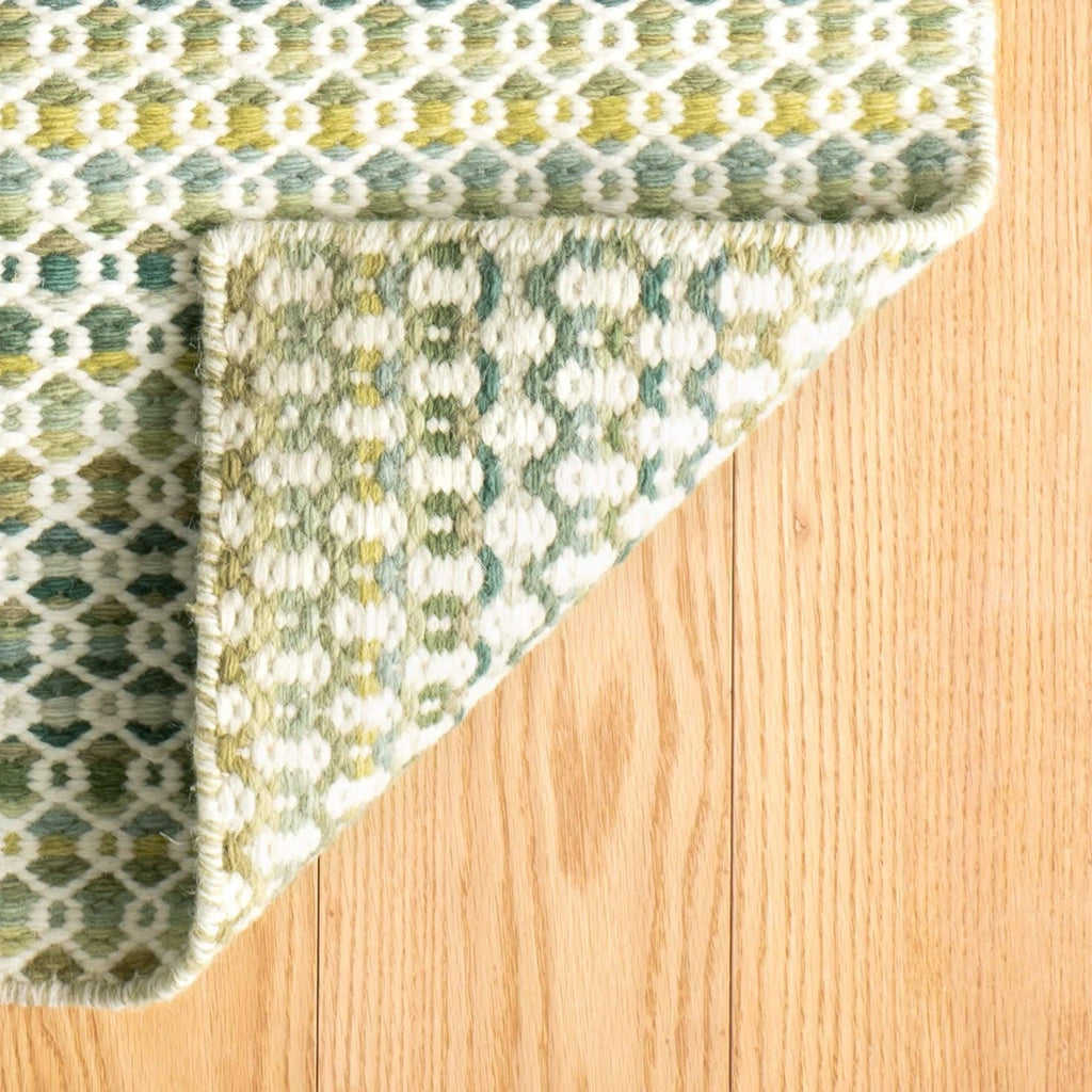 Poppy Handwoven Wool Rug | Moss: 2' x 3'