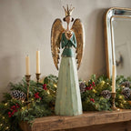 Serene Metal Angel w/ Heart 30.75"