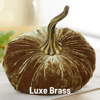 Pumpkin Large Velvet, Gold