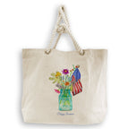Wildflowers in a Mason Jar: Dishtowel