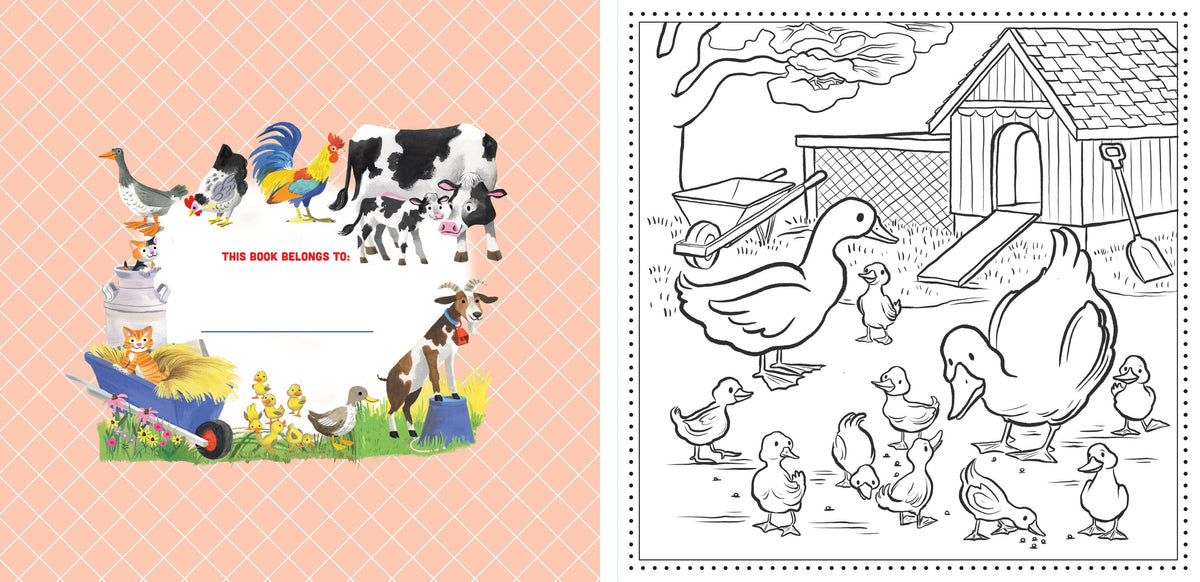 Little Farm Square Coloring Book
