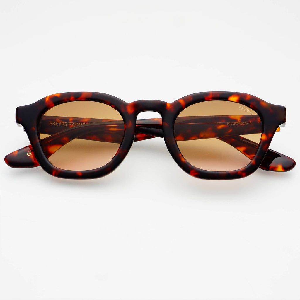 Blake Acetate Mens Round Sunglasses : Tortoise