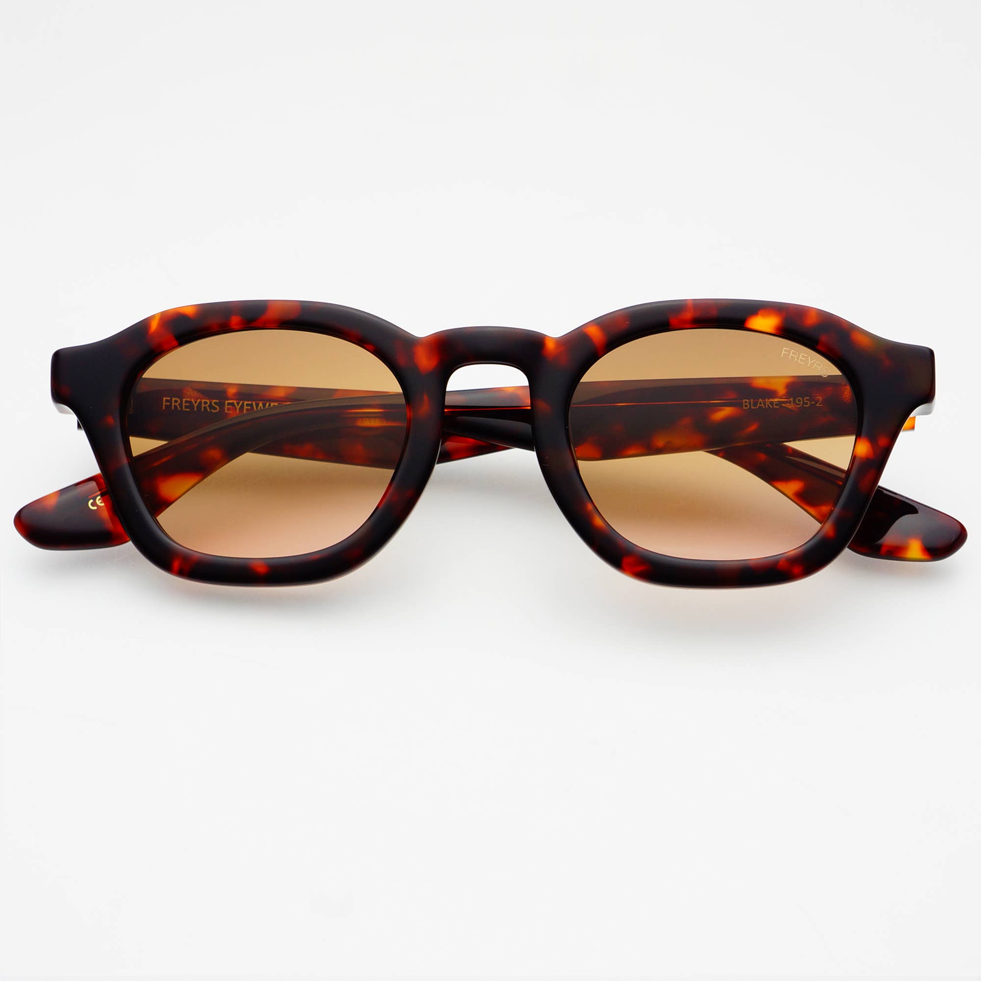 Blake Acetate Mens Round Sunglasses : Tortoise