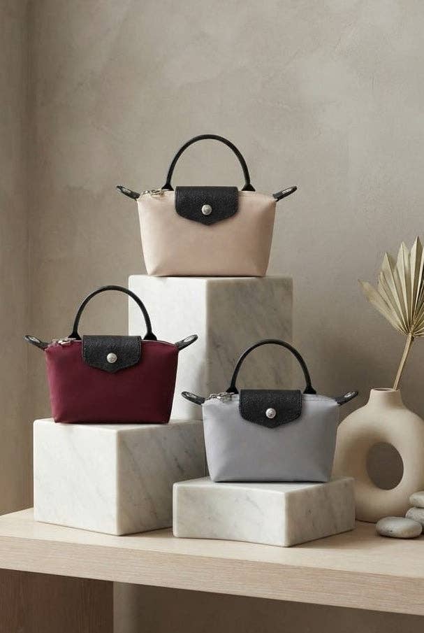 HE781 Eleanor Nylon Mini Crossbody Bag: Navy