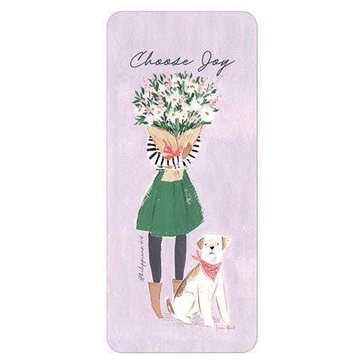Flowers and Dog Faith Bookmark