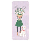 Flowers and Dog Faith Bookmark