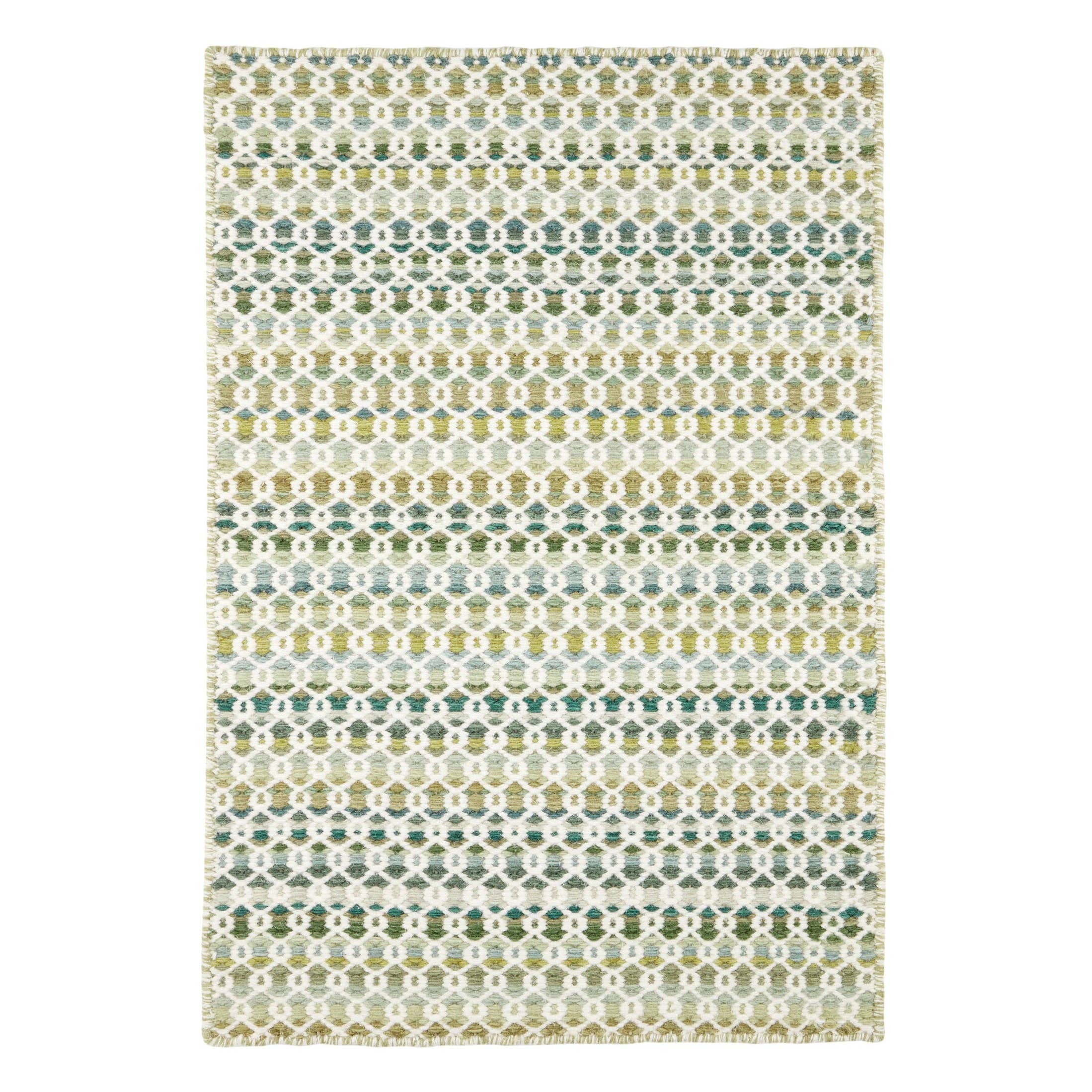 Poppy Handwoven Wool Rug | Moss: 2' x 3'