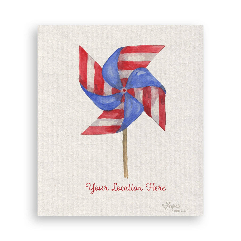 Pinwheel with Location: Dishtowel