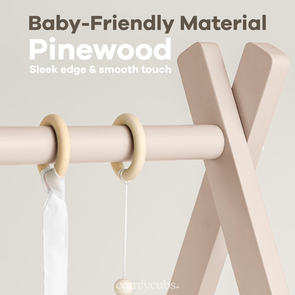 Sage :Wooden Baby Play Gym, Baby Activity Gym by Comfy Cubs: