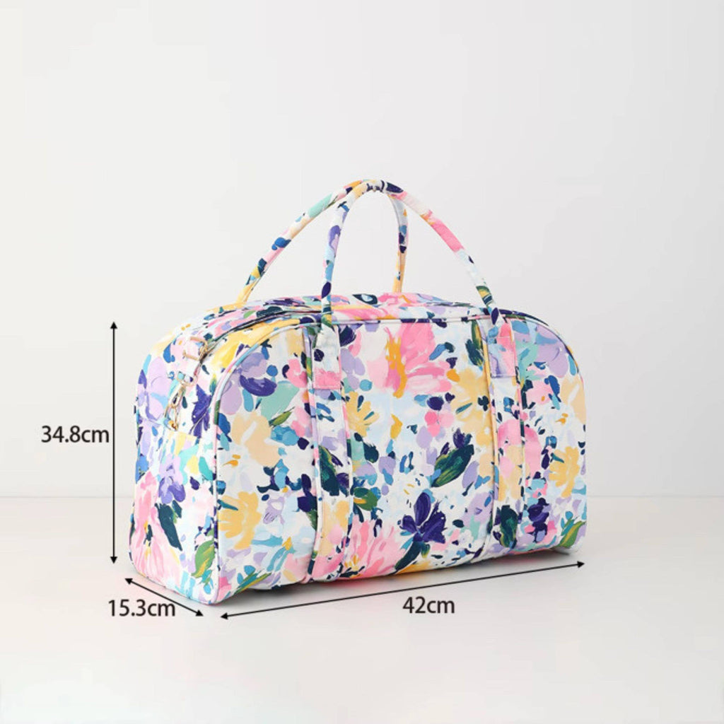 Floral Weekender Duffel Bag Heirloom Garden