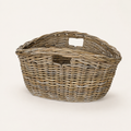 Rattan Oval Storage Basket: Large - 12" H with Handles