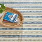 Long Slade Handwoven Cotton Rug | Indigo: 2' x 3'