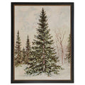 Framed tree oil painting reproduction: Black With Bead 1300-905 U / 12" X 16"