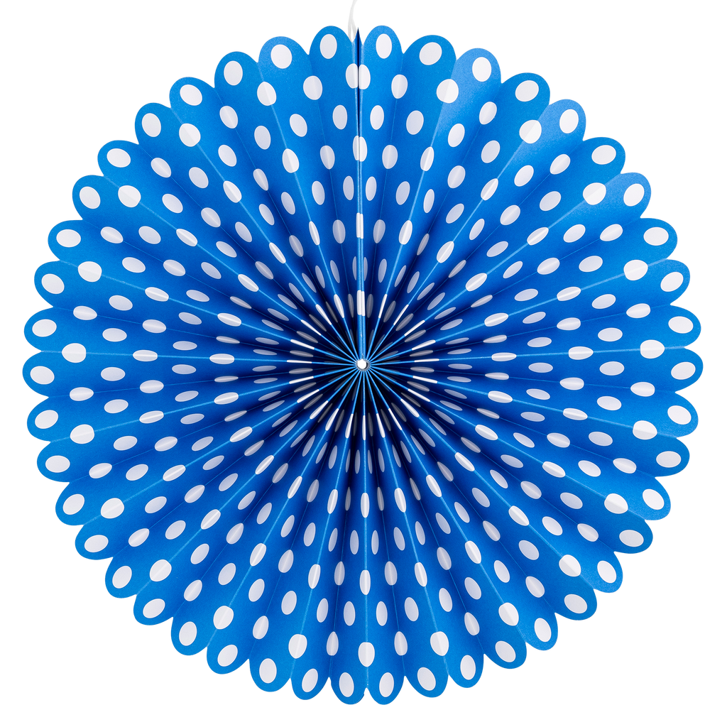 PLFN04 - Blue and White Party Fan Set