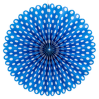 PLFN04 - Blue and White Party Fan Set