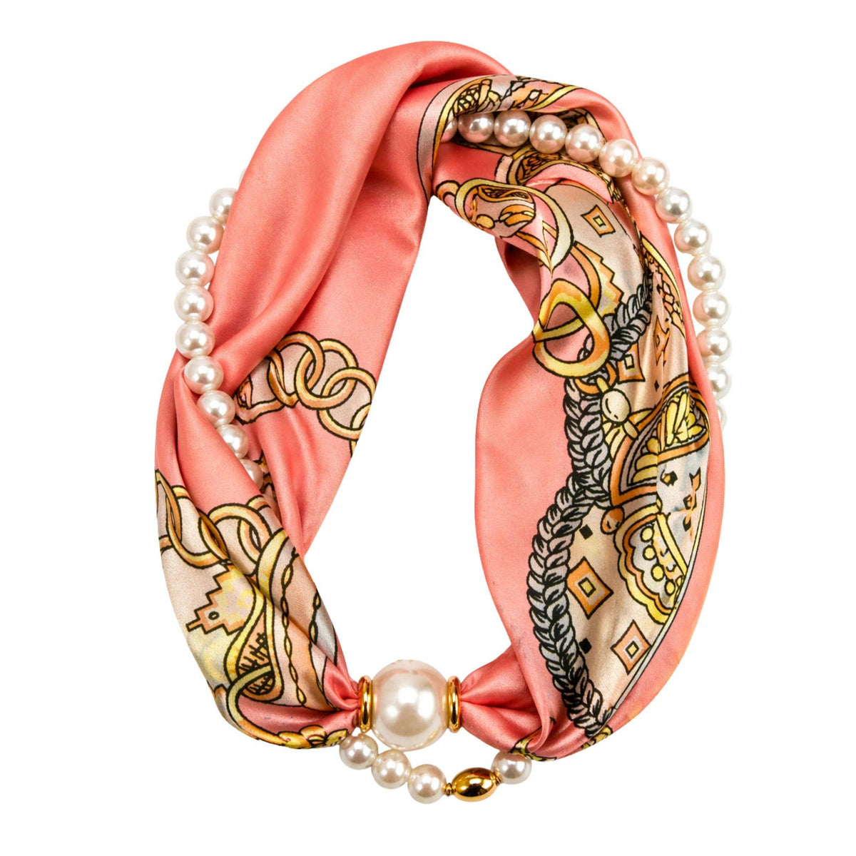 Luxe Pearl Scarf Necklace: AI