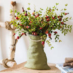 Artificial Fruit Small Pomegranate Fruit Stem 23" Tall: One Stem