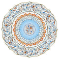 Blue and Brown Fall Plate Posh Die-Cut Placemat
