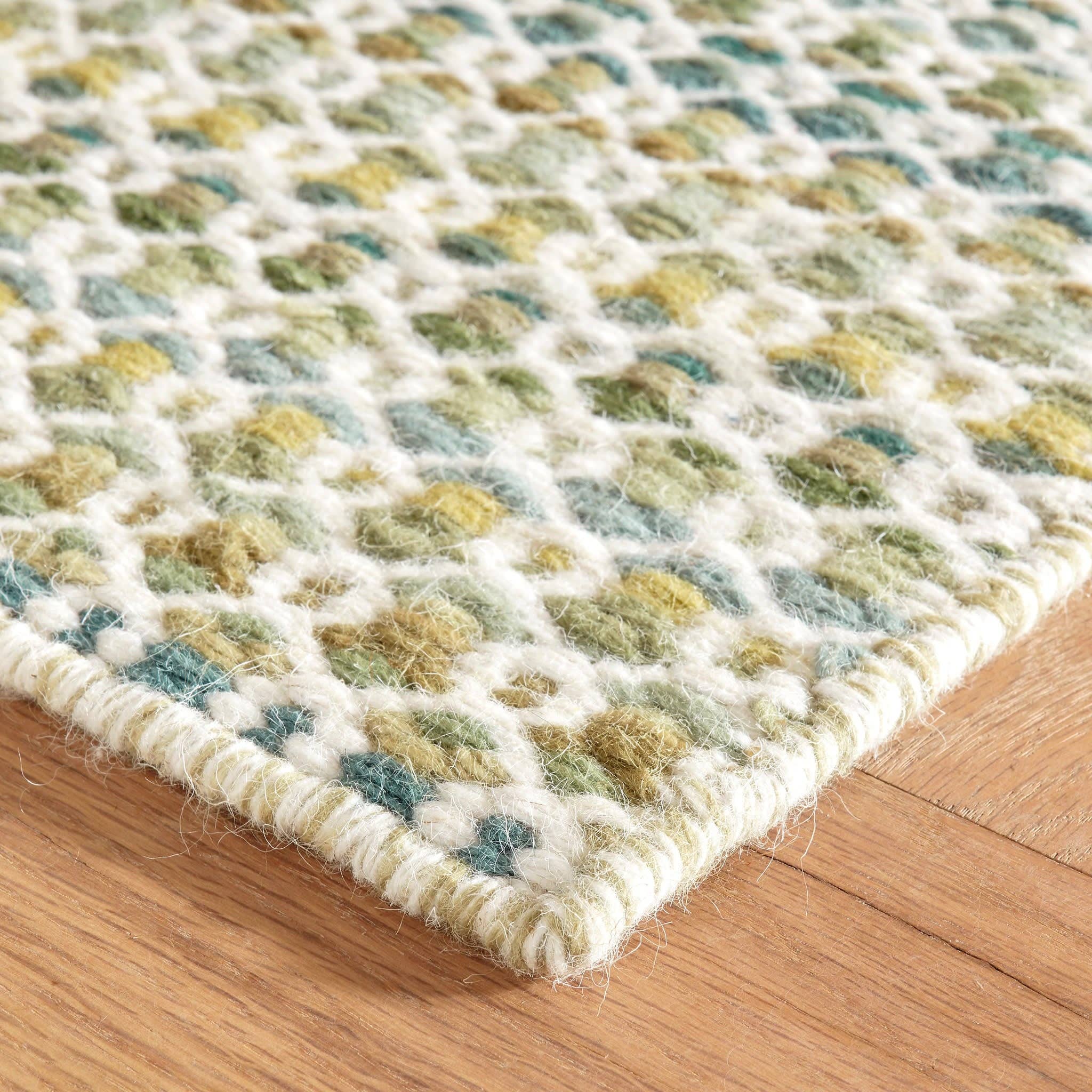Poppy Handwoven Wool Rug | Moss: 2' x 3'