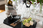Glass Cloche Food Cover, Black Ring Handle, Small