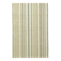Oslo Stripe Handwoven Cotton Rug | Green: 2' x 3'