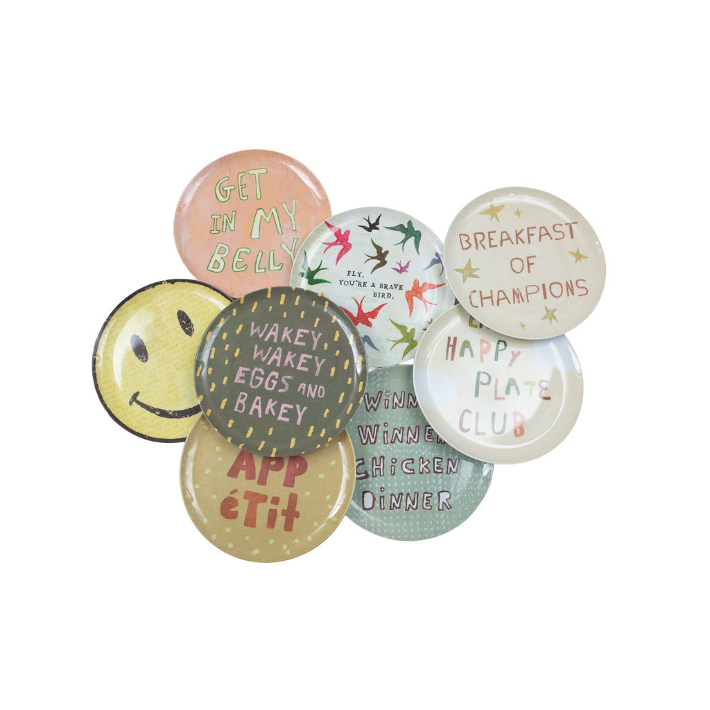 The Happy Plate Melamine Plate Collection- Assorted Set of 8
