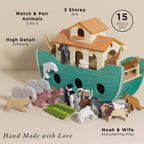 Noah’s Great Wooden Ark & Animals
