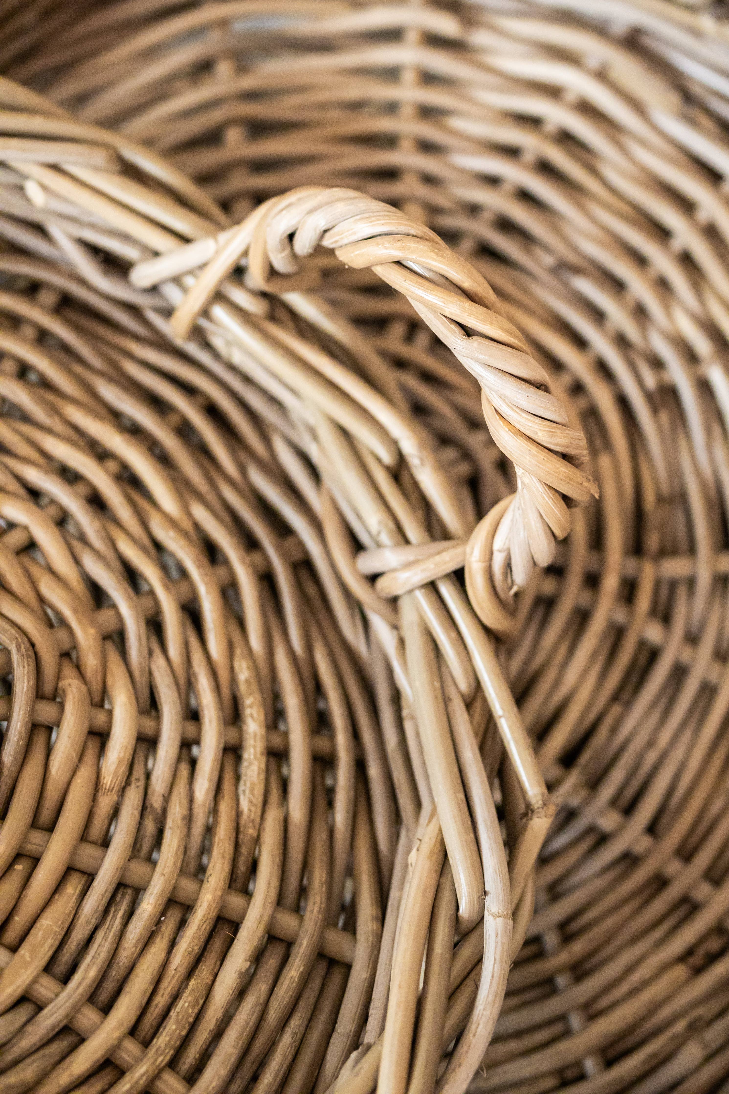 Rattan Round Tray: Small - 14" D